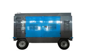 Portable screw air compressor