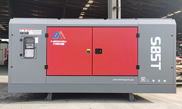 D miningwell S85T screw portable air compressor 24 m3/min 22bar 228kW portable air compressor for truck tires