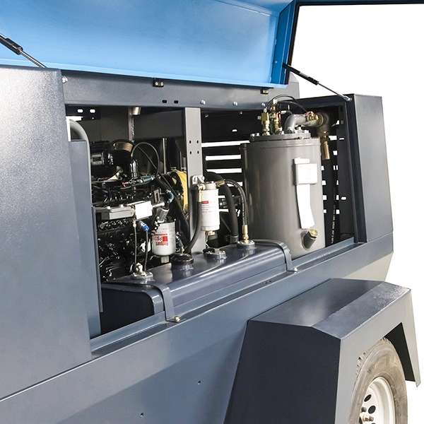 D miningwell 300 cfm diesel air compressor Customized HGS 400-15 compressor diesel screw air compressor