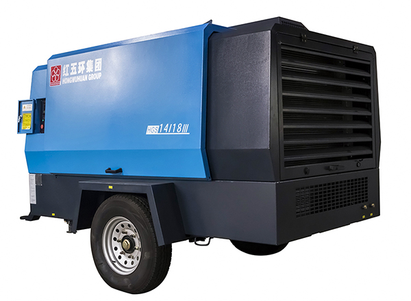 D miningwell 18 bar diesel screw air compressor Customized HGS 14-18 diesel air compressor
