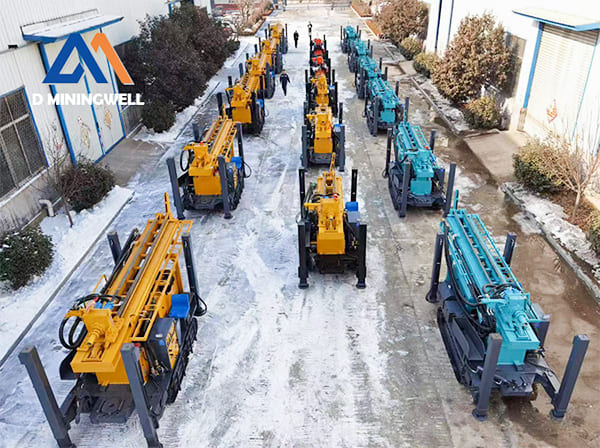 MW280 machine water well drilling rig with compressor