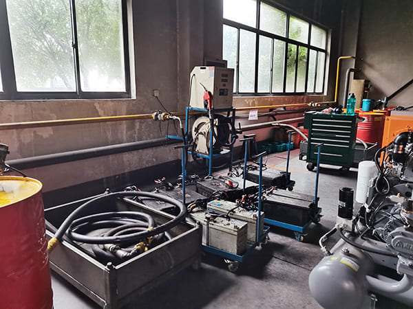 D miningwell air compressor diesel factory production workshop