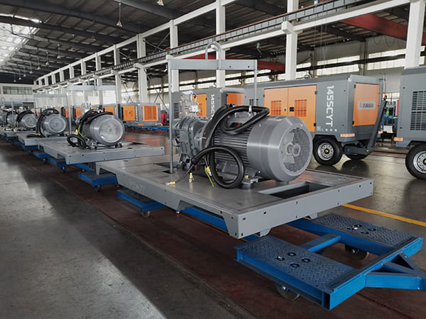 D miningwell cheap air compressor factory production workshop