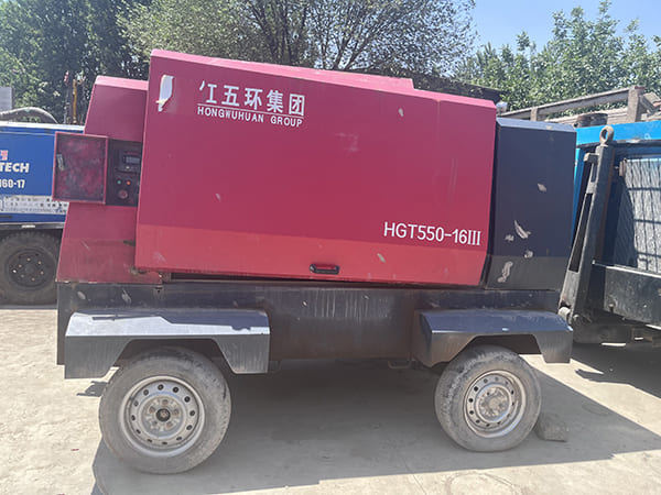 D miningwell used screw air compressor HGT550-16 used compressor for sale