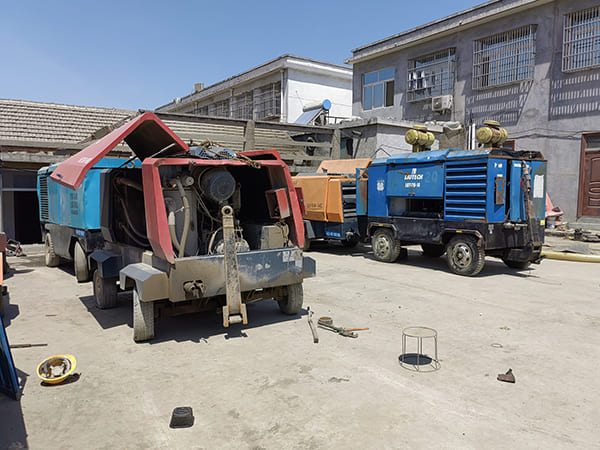 D miningwell second hand air compressor LUY160-17 liutech compressor trade used diesel air compressor for drilling