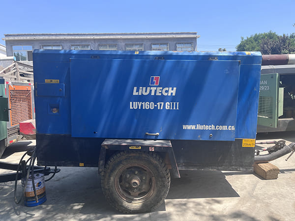 D miningwell used diesel compressor LUY160-17 second hand compressor for sale