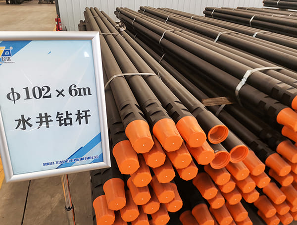 Best Quality Friction Welding 102mm*3000mm API drill rod water well drill pipe on promotion