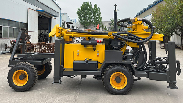 D Miningwell 200m wheel well rig rotary water small drilling rigs portable machine