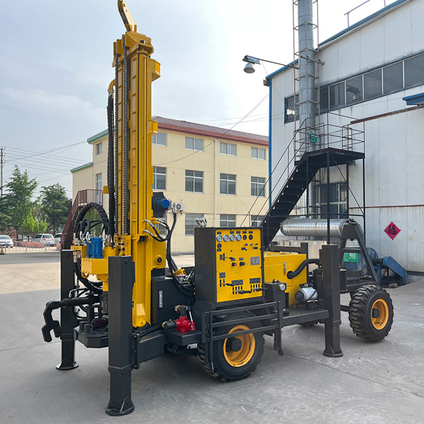 D Miningwell portable well rigs 200m wheel type small water drilling rig
