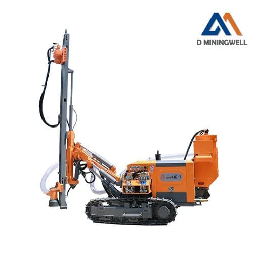 DTH drilling machine for blast-hole in quarry