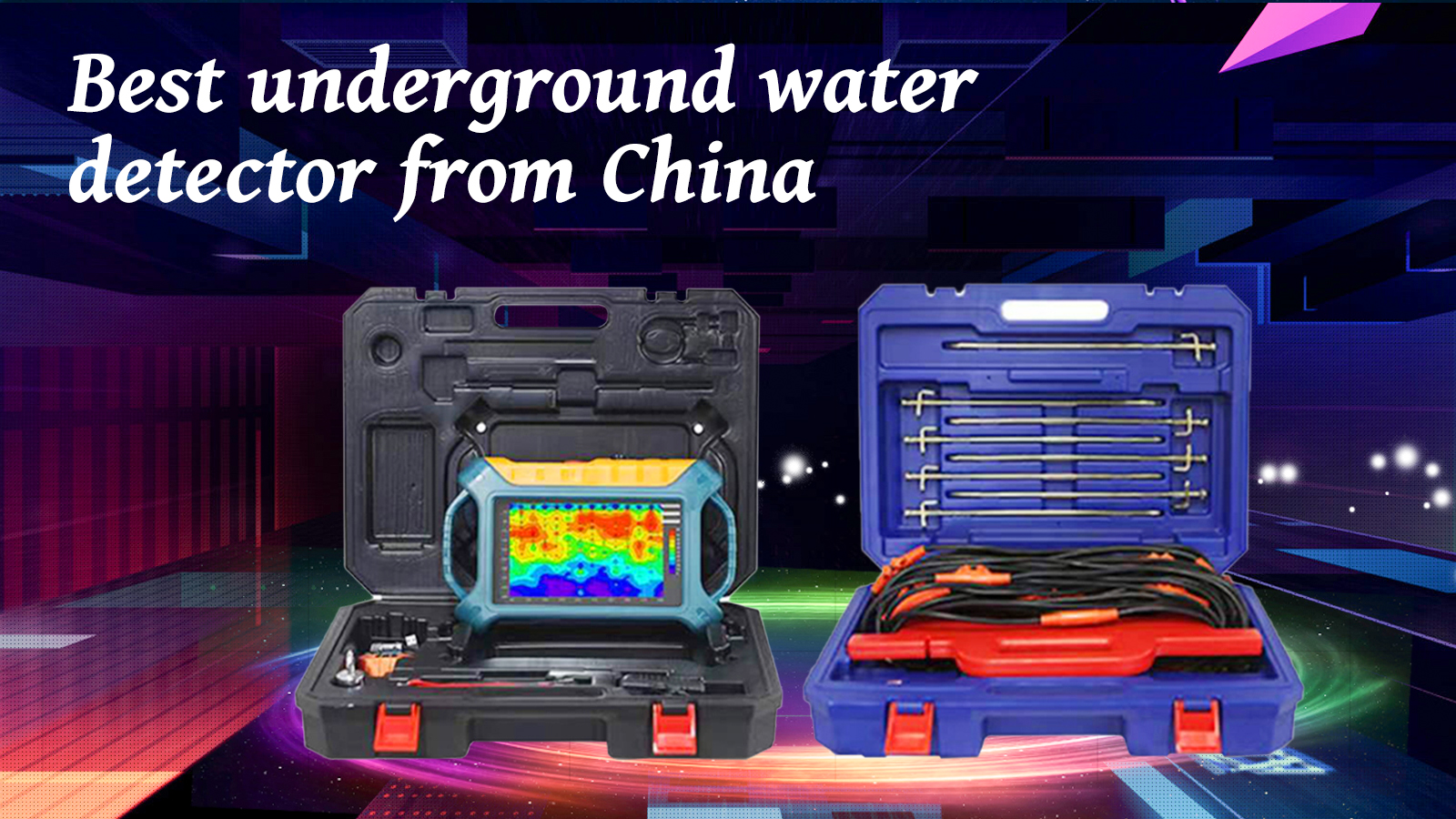 Mine geological water detector