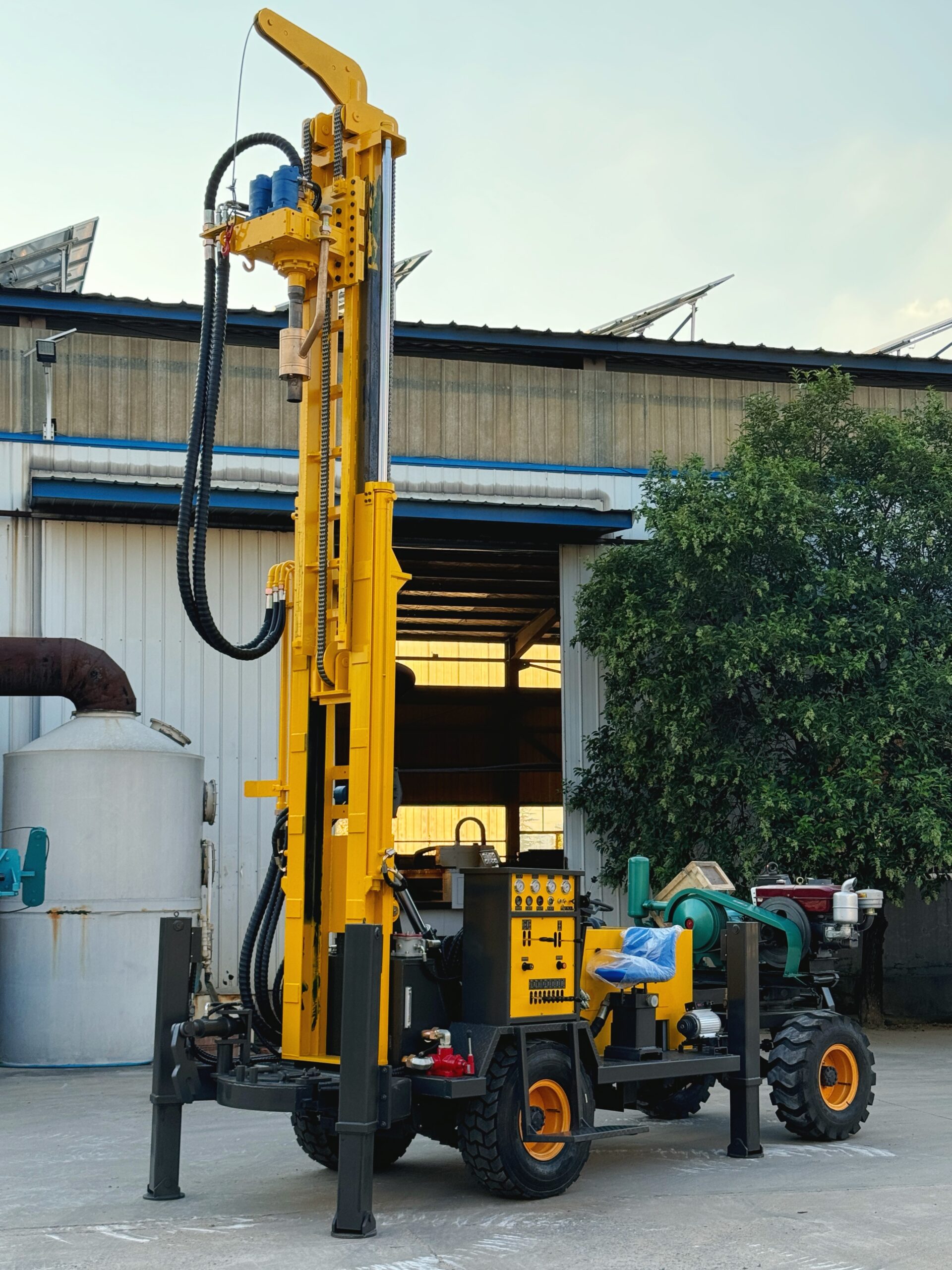Wheeled water well drilling rig manufacturer | High-efficiency mobile drilling equipment | Rural/construction site water well construction solutions