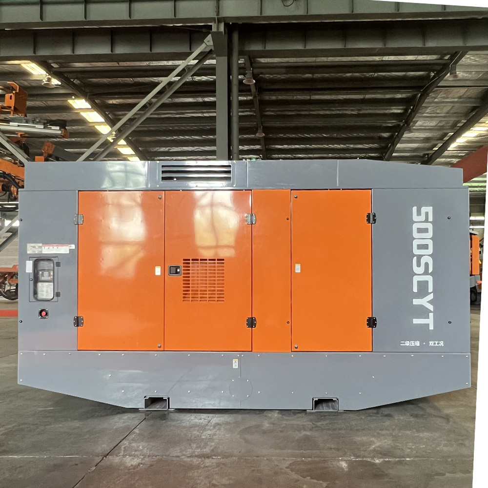 Dminingwell 500SCYT stationary screw compressor 34/25bar 34/41m³/min Cummins engine
