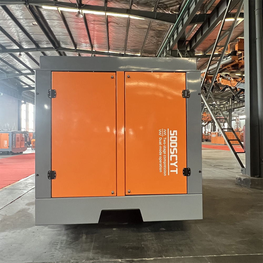 Dminingwell 500SCYT stationary screw compressor 34/25bar 34/41m³/min Cummins engine