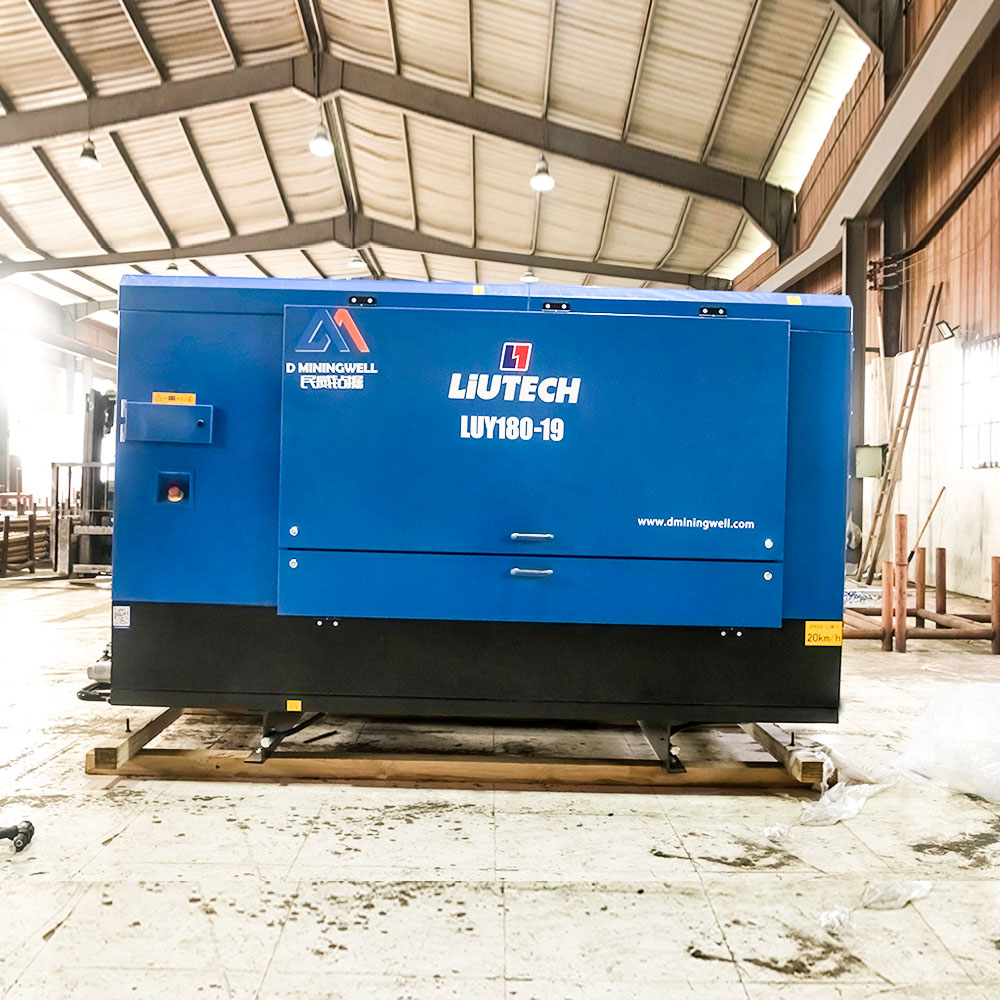 D Miningwell LUY180-19 Screw Air Compressor 19 bar 635 Cfm Portable Compressors