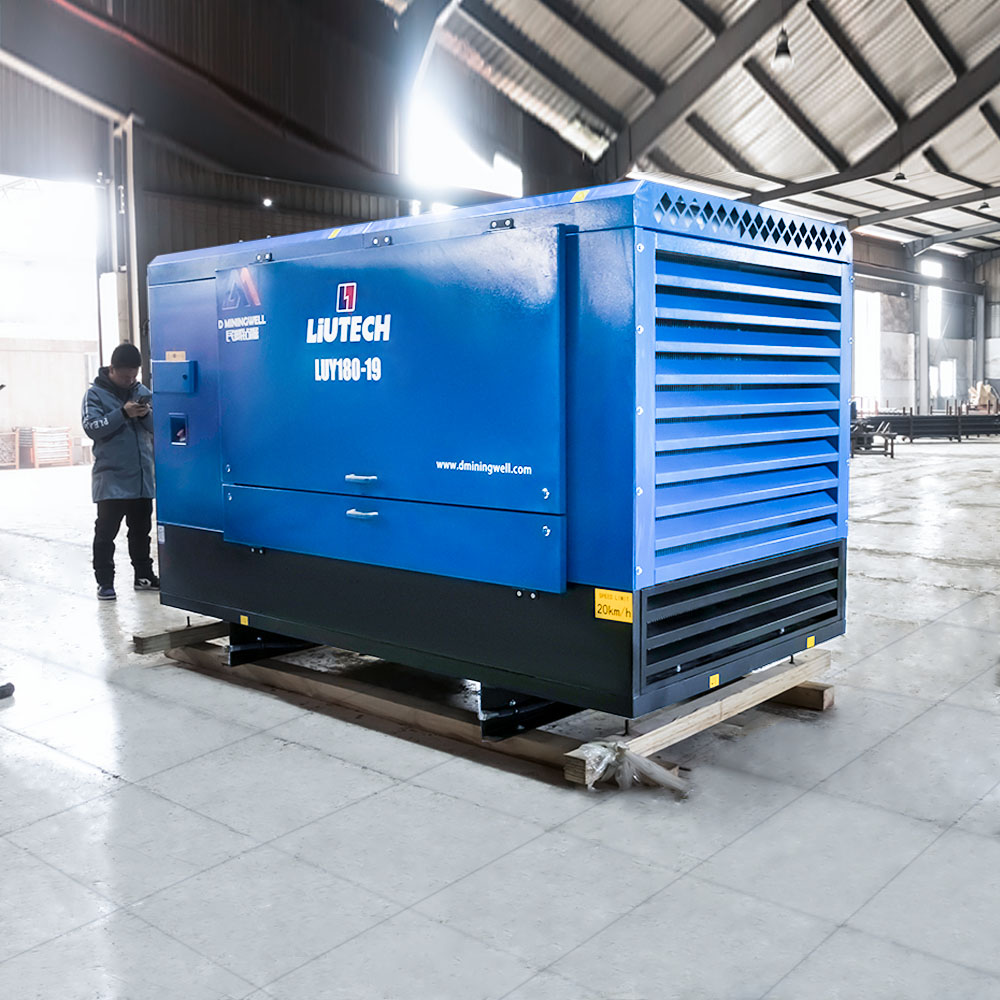 D Miningwell LUY180-19 Screw Air Compressor 19 bar 635 Cfm Portable Compressors