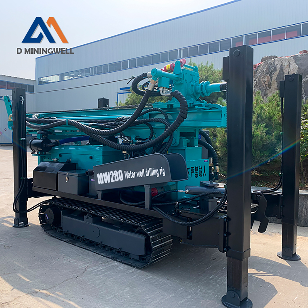 DMiningwell MW280 diesel machine portable hydraulic crawler water well drilling rig