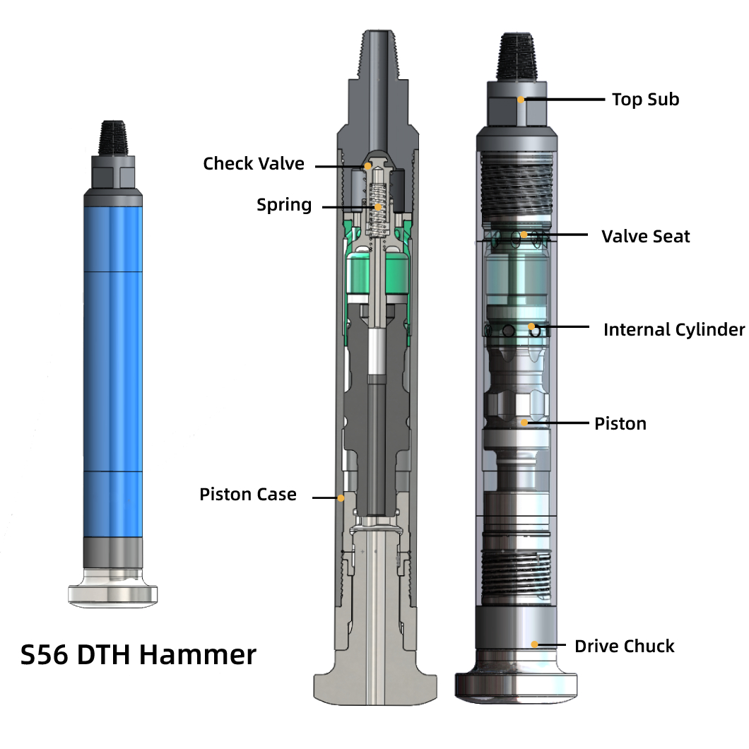High Wind Pressure Down Hole Hammer – Down Hole Hammer Bit Manufacturer