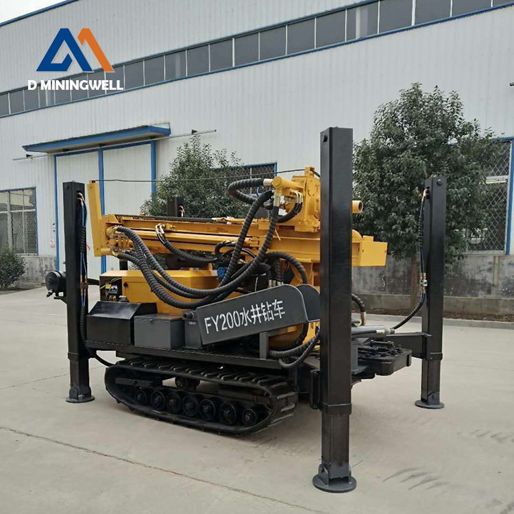DMiningwell FY200 water well drilling rig power test