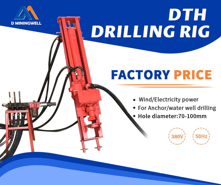 Working Steps of a Support-Type DTH Drill Rig