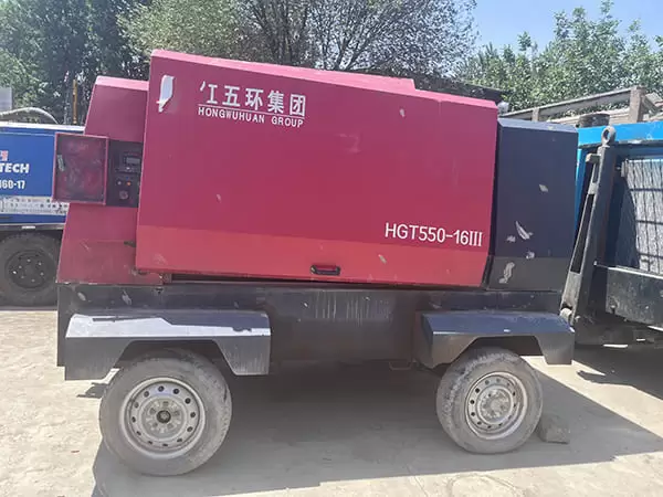 D miningwell air compressor used HGT550-16 piston air compressor hongwuhuan second hand compressor