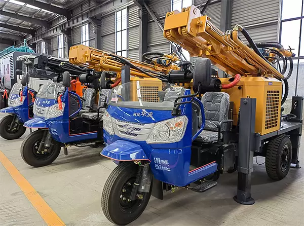 D Miningwell water rigs for sale 200m wheel mounted driling small portable well drilling rig electric rotary dri